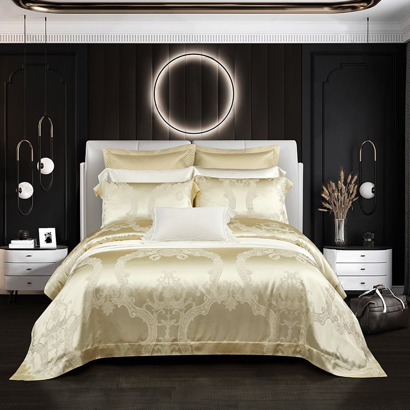 Silk Tencel Jacquard Bedding Four-piece Set Silk Tencel Jacquard Bedding Four-piece Set