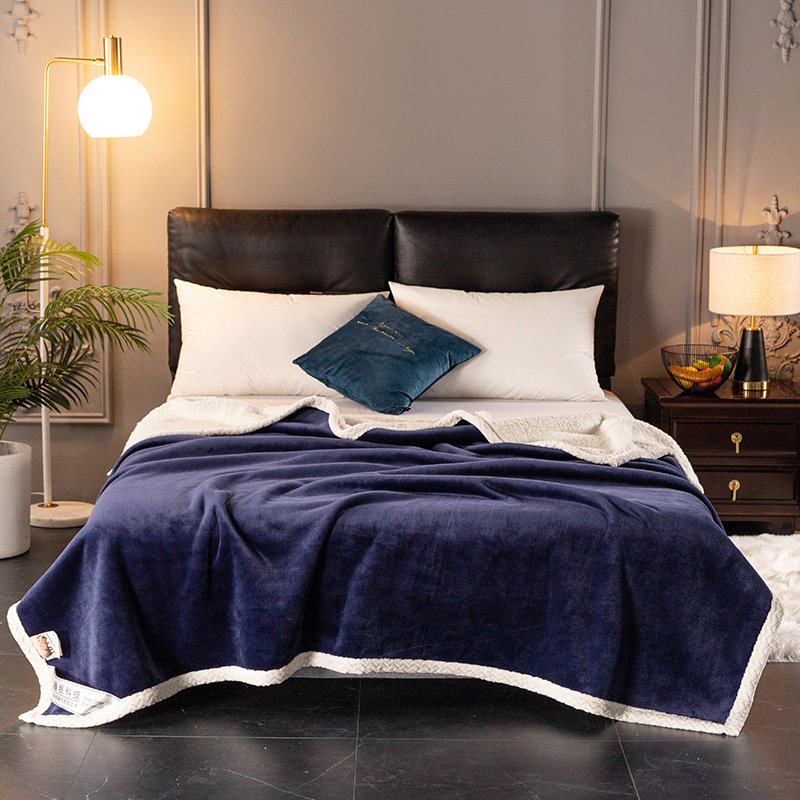 Double fleece blanket fleece blanket thick fleece ...
