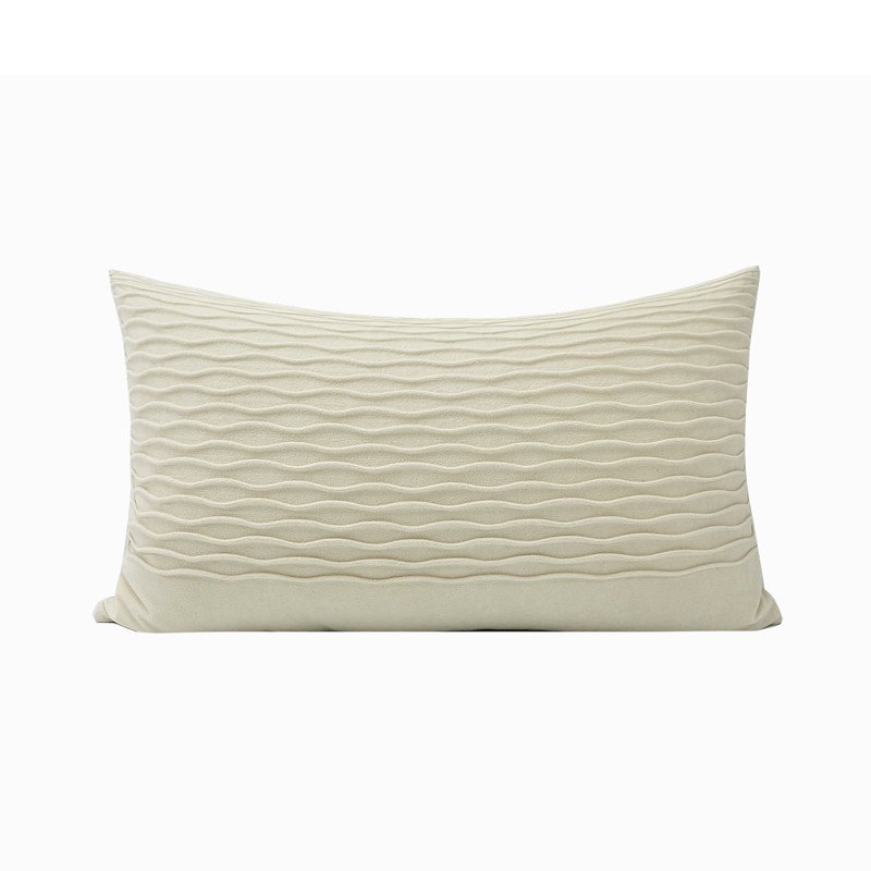 New Beige Wave Pattern Pillows Nordic Modern Minimalist Model Room Sales Office Waist Pillow New Beige Wave Pattern Pillows Nordic Modern Minimalist Model Room Sales Office Waist Pillow