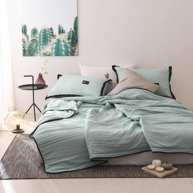 Double Air-conditioning Quilt With Solid Color Thin Quilt Double Air-conditioning Quilt With Solid Color Thin Quilt