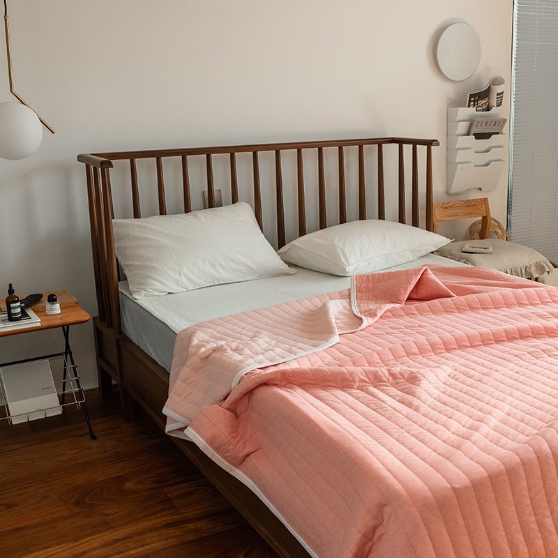 Summer Quilt, Indian Cotton Summer Cool Quilt, Air Conditioner Quilt, Summer Blanket, Pure Cotton Striped Quilt