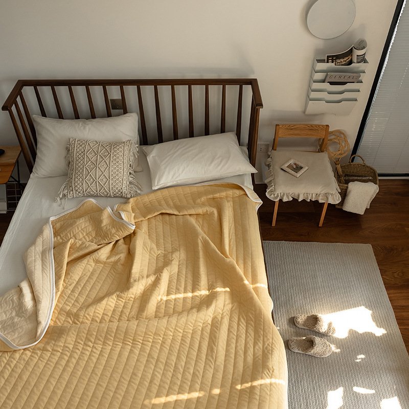 Summer Quilt, Indian Cotton Summer Cool Quilt, Air Conditioner Quilt, Summer Blanket, Pure Cotton Striped Quilt