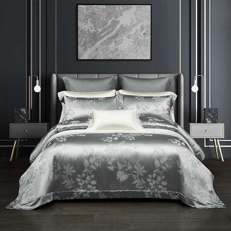 Silk Tencel Jacquard Bedding Four-piece Set Silk Tencel Jacquard Bedding Four-piece Set