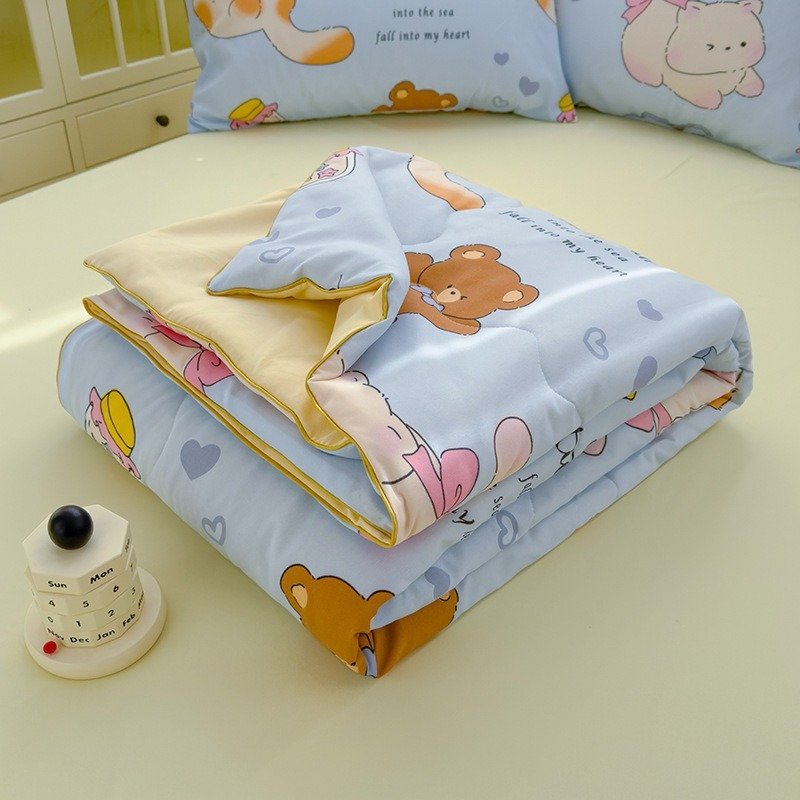 Class A Washed Cotton Double-layer Yarn Soybean Fiber Quilt Air-conditioning Quilt Class A Washed Cotton Double-layer Yarn Soybean Fiber Quilt Air-conditioning Quilt