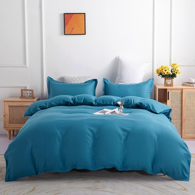Pure Color Double-sided Four-piece Bedding Set Pure Color Double-sided Four-piece Bedding Set