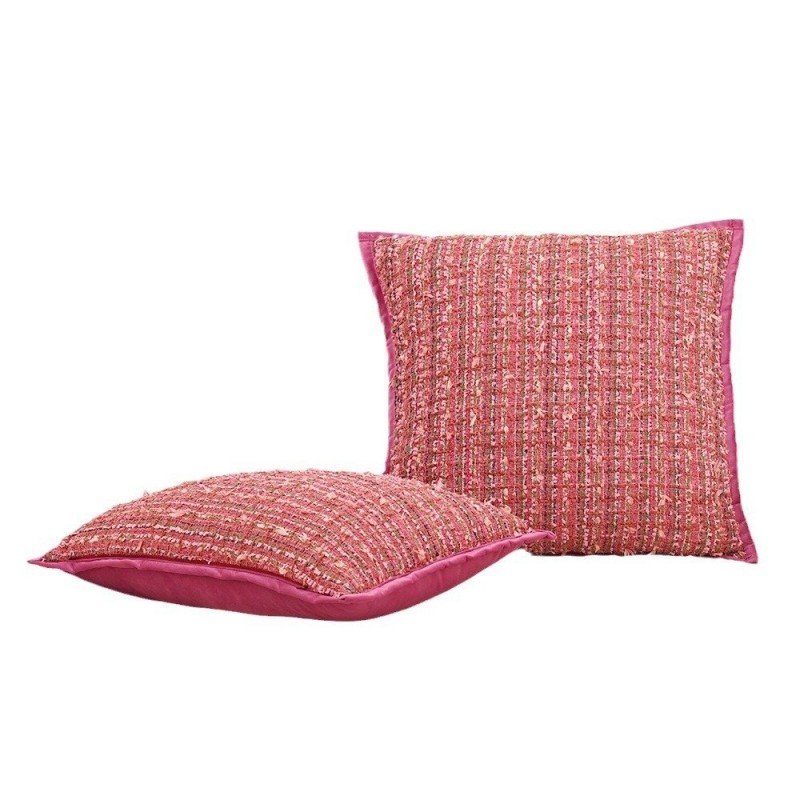 Rose Red Jacquard Girly Style Pillow Sofa Living Room Nordic Ins Cream Style Throw Pillowcase Rose Red Jacquard Girly Style Pillow Sofa Living Room Nordic Ins Cream Style Throw Pillowcase