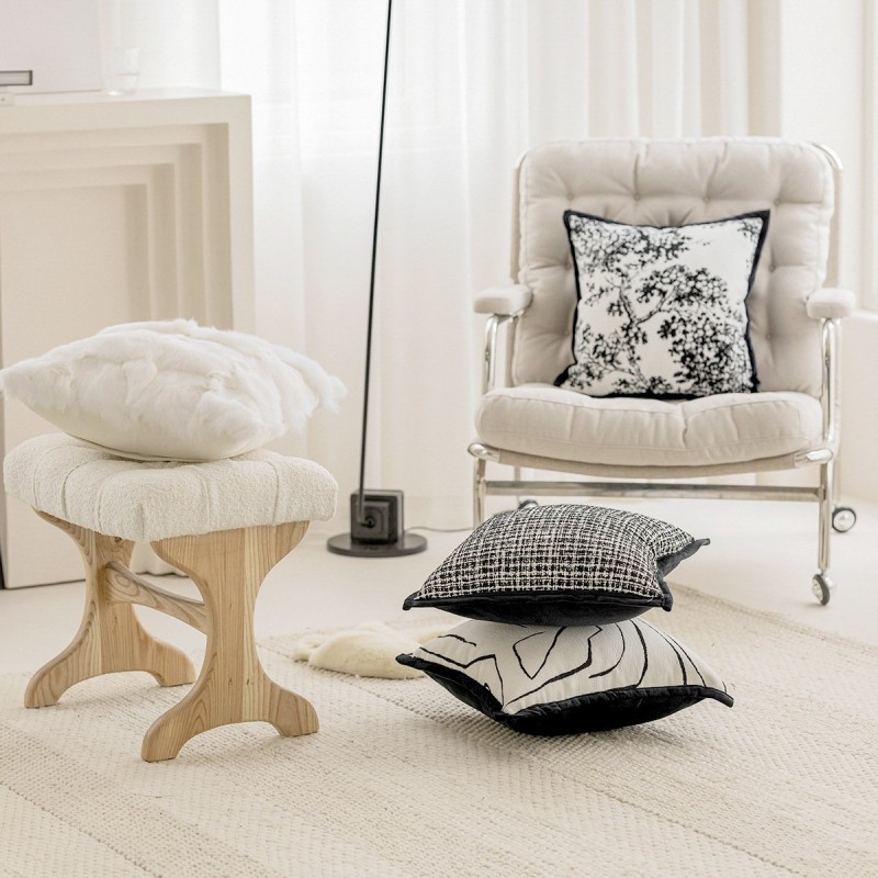 Chenille Pillow Case Living Room Sofa Bed Cushion For Leaning Chenille Pillow Case Living Room Sofa Bed Cushion For Leaning