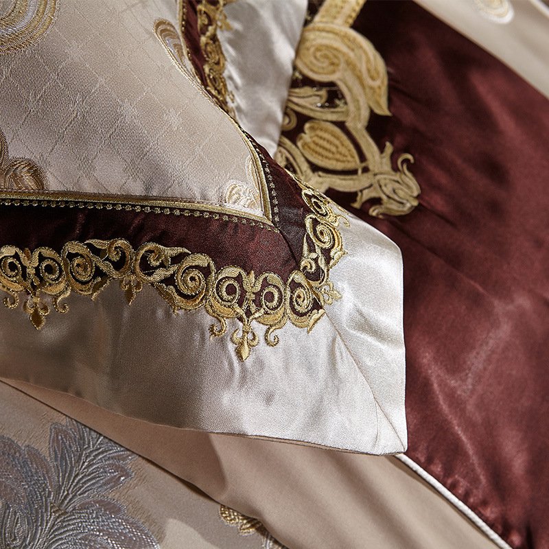 Long Staple Cotton Bedding Set – Jacquard Embroi...