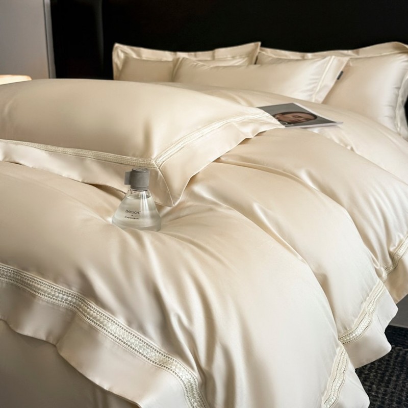 Summer Premium 200 Thread Count Pure Cotton Solid Color Four-piece Bedding Set Summer Premium 200 Thread Count Pure Cotton Solid Color Four-piece Bedding Set