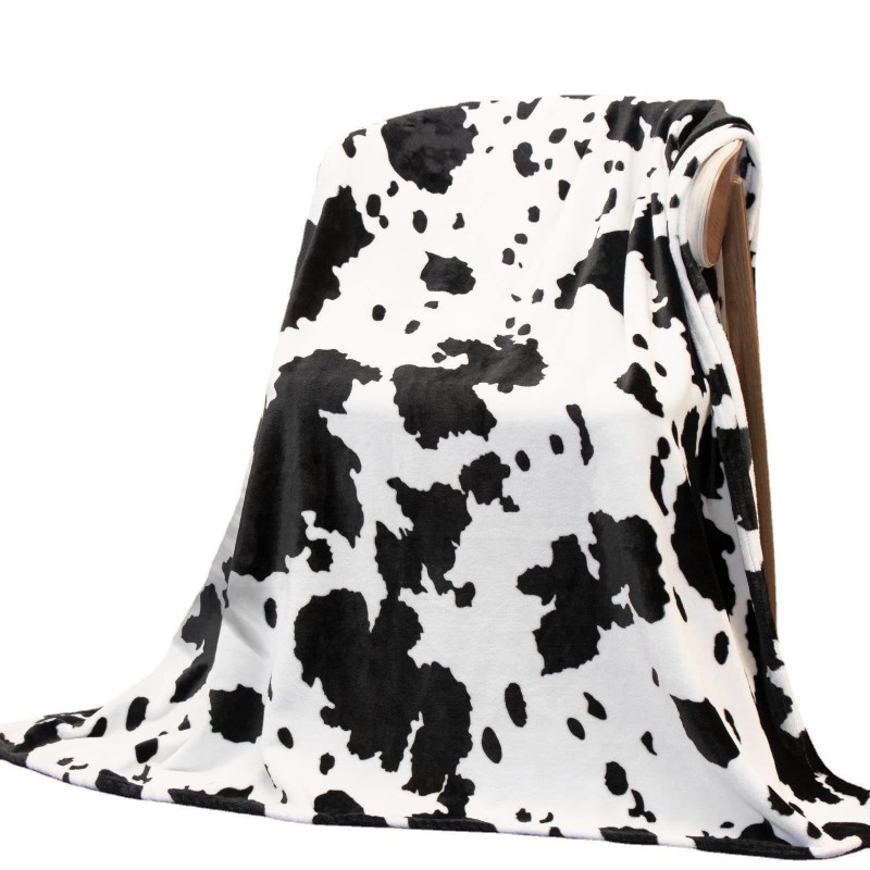 Cow Print Blanket Flannel Blanket Cow Print Blanket Flannel Blanket