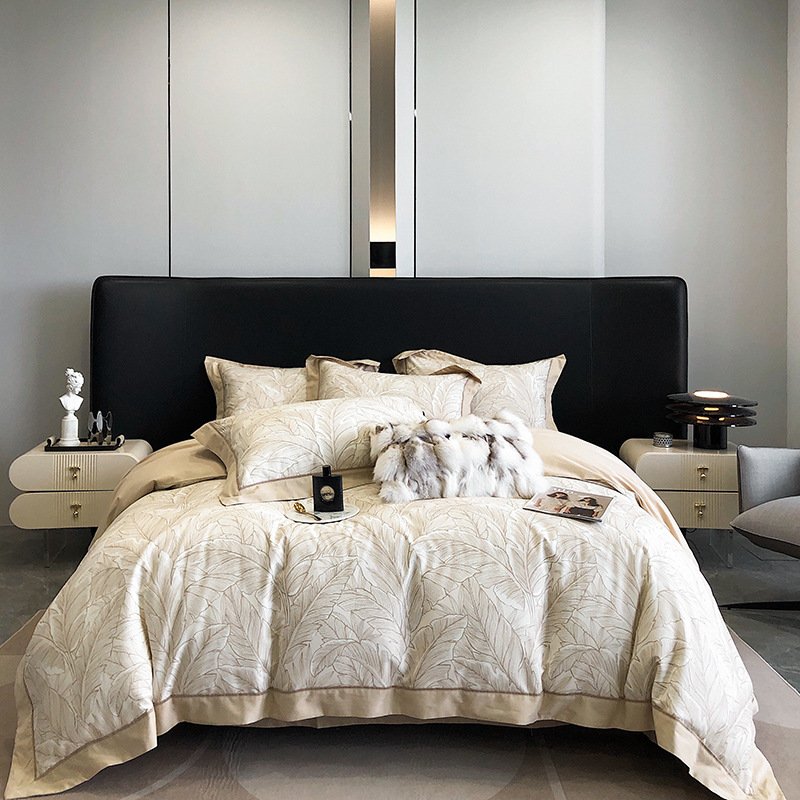 Long-staple Cotton Printed Four-piece Bedding Set ...