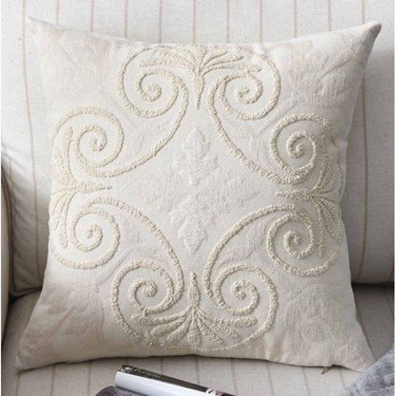 Cotton And Linen Woven Embroidered Couch Pillow Bed Head Cushion Cotton And Linen Woven Embroidered Couch Pillow Bed Head Cushion