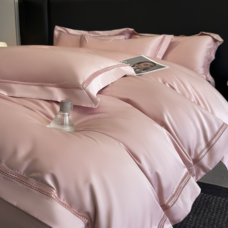 Summer Premium 200 Thread Count Pure Cotton Solid Color Four-piece Bedding Set Summer Premium 200 Thread Count Pure Cotton Solid Color Four-piece Bedding Set