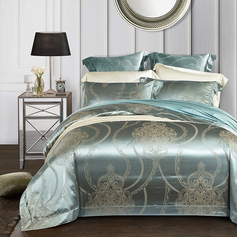 Silk Tencel Jacquard Bedding Four-piece Set Silk Tencel Jacquard Bedding Four-piece Set