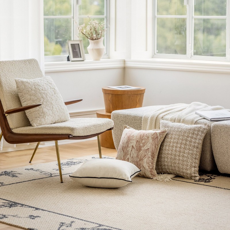 Chenille Pillow Case Living Room Sofa Bed Cushion For Leaning Chenille Pillow Case Living Room Sofa Bed Cushion For Leaning