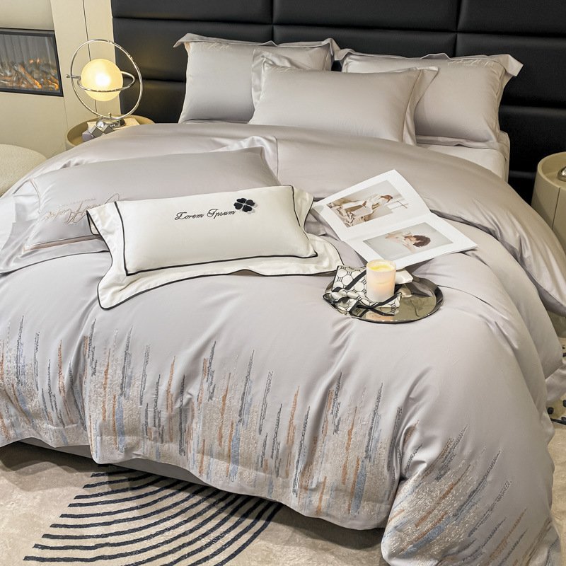 Simple Four-piece Bedding Set Available In Four Seasons Simple Four-piece Bedding Set Available In Four Seasons